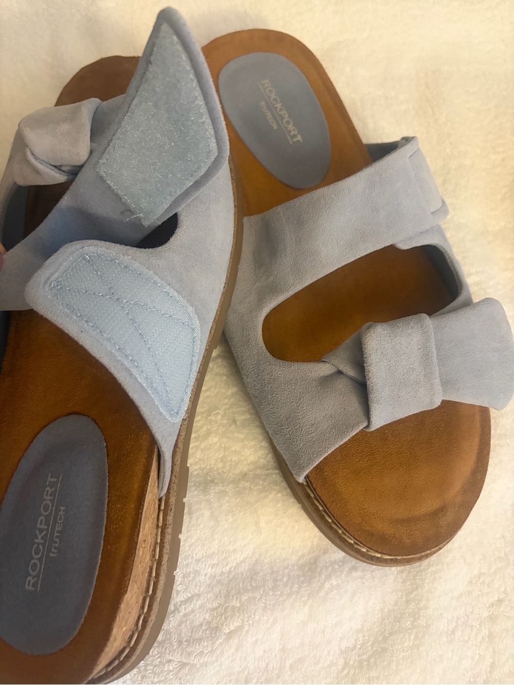 Rockport Zova Slip-On Sandals Women’s Size 8M Leather New in Box - Picture 5 of 11